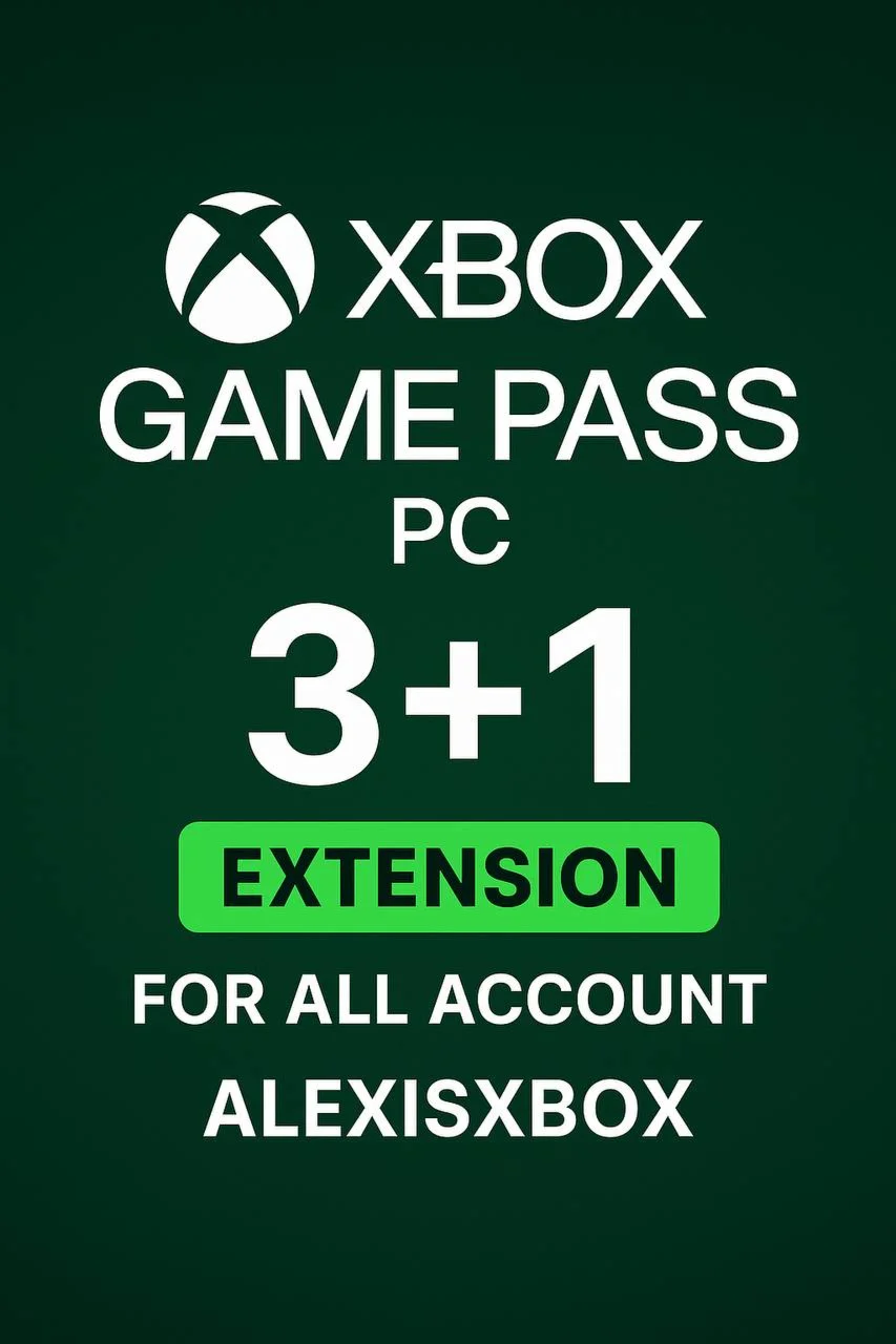 XBOX GAME PASS PC 3+1 Месяц ЛЮБОЙ АККАУНТ ПРОДЛЕНИE