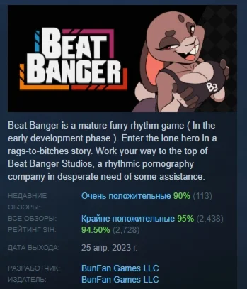 Beat Banger АВТОДОСТАВКА STEAM GIFT РОССИЯ