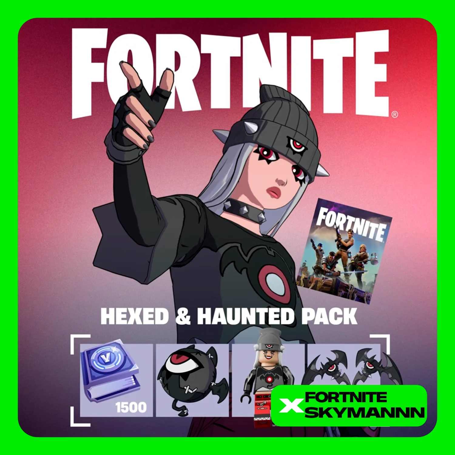 🟡FORTNITE: Hexed &amp; Haunted Pack ✅XBOX|PC|EPIC|PS KEY🔑