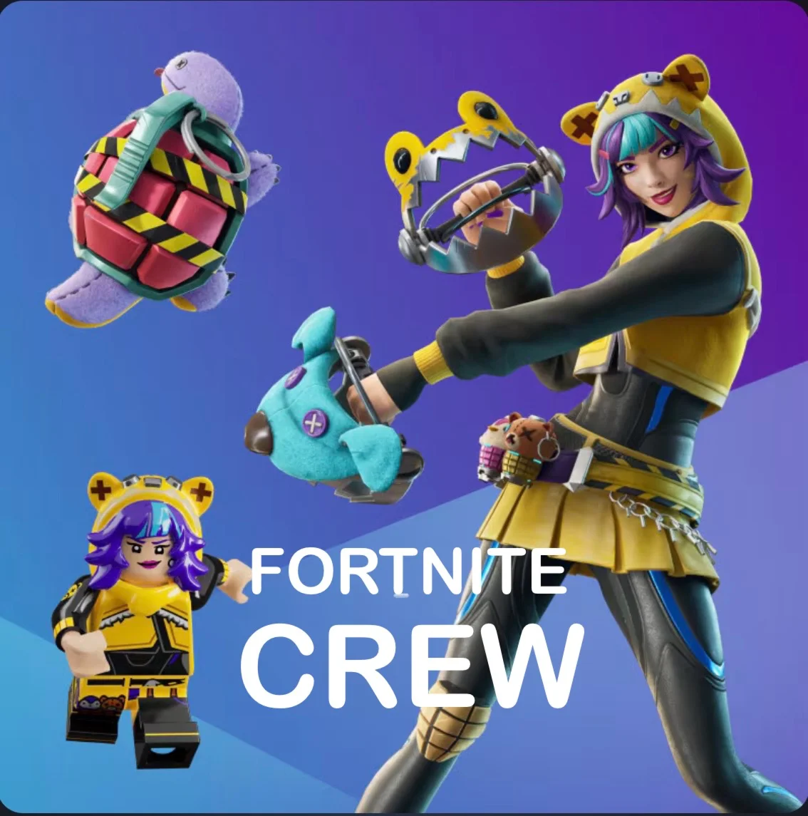 ⭐FORTNITE CREW | БП + 1000 В-Баксов | Epic | PS | XBOX⭐