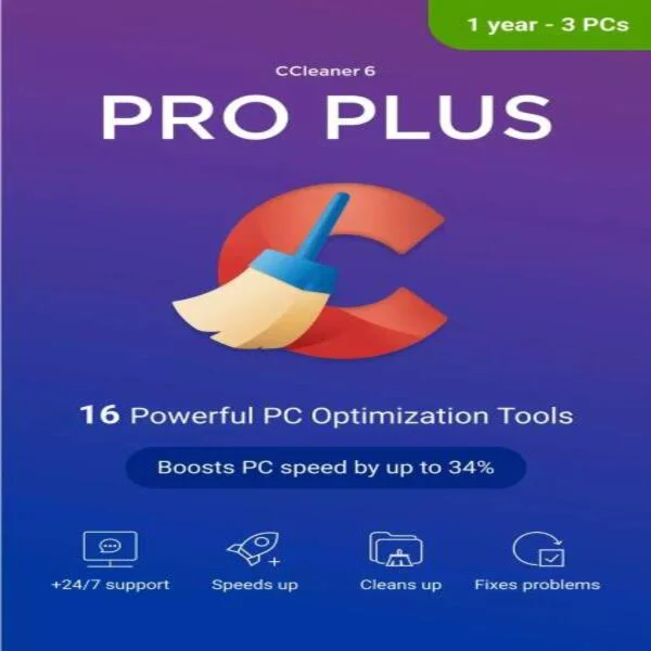 Ccleaner professional plus Key 2025 1 year 1 Devices