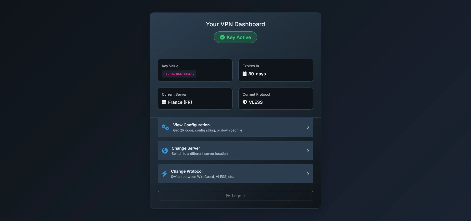 FenxioVPN 🔑 All-in-One [VLESS | Wireguard | Outline]