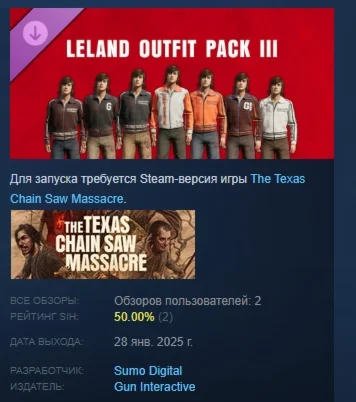 The Texas Chain Saw Massacre Leland Outfit Pack 3 STEAM