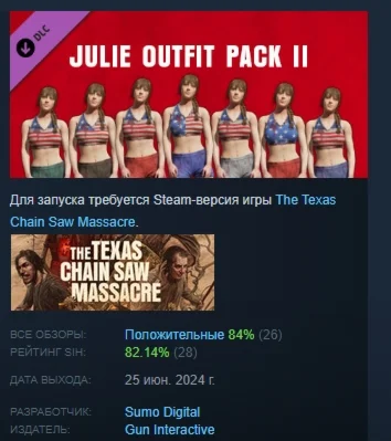 The Texas Chain Saw Massacre Julie Outfit Pack 2 STEAM