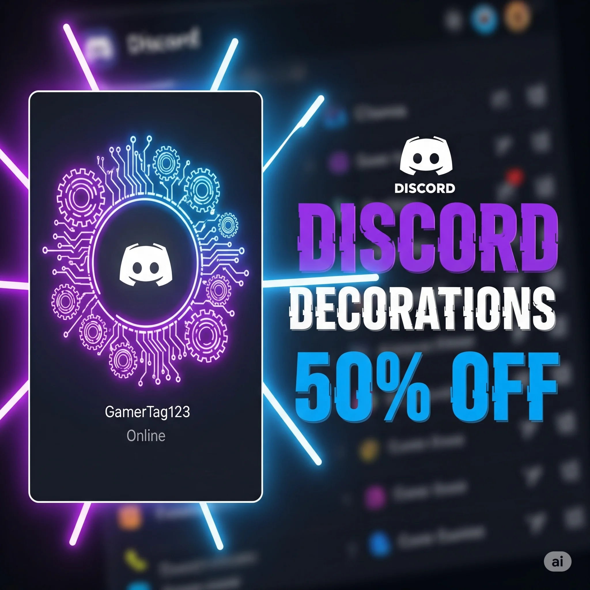 ⚡️ DISCORD Decorations Avater Profile Effect Cheapest