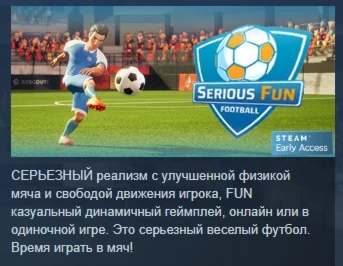 Serious Fun Football АВТОДОСТАВКА STEAM GIFT РОССИЯ