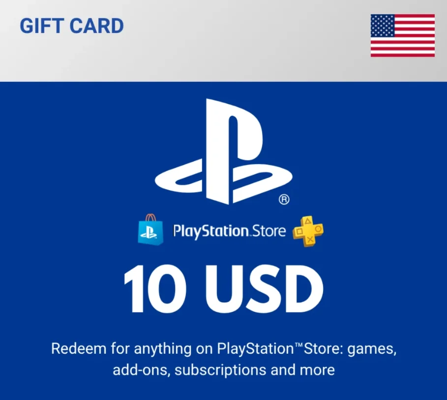TOP-UP PlayStation Store USA 10 USD (Gift Card)