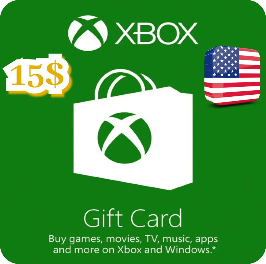 КАРТА ПОПОЛНЕНИЯ БАЛАНСА XBOX 15 USD США