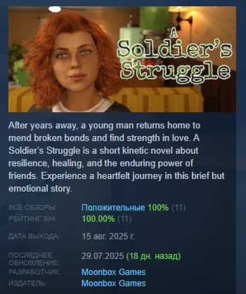 A Soldier's Struggle АВТОДОСТАВКА STEAM РОССИЯ