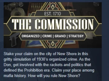 The Commission: Organized Crime Grand Strategy STEAM РФ