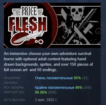 The Price Of Flesh АВТОДОСТАВКА STEAM GIFT РОССИЯ