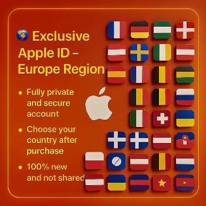 Apple ID Европа: UK + FR + DE + Другие | Без 2FA 🔐