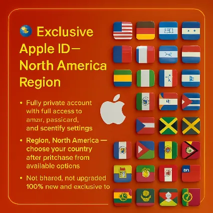 Apple ID США + Канада + Мексика + Другие | Без 2FA 🔐