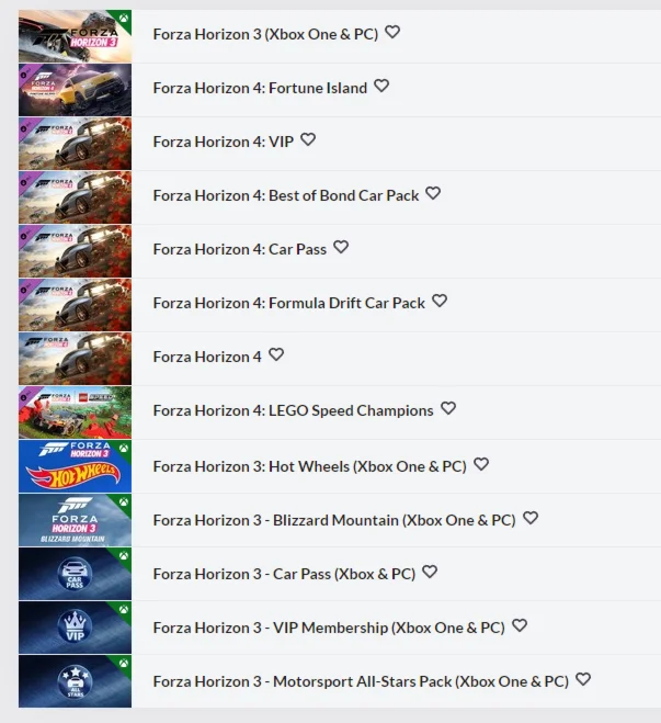 Forza Horizon 3 + 4 Ultimate Edition XBOX  Windows key