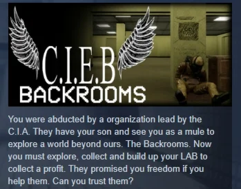 C.I.E.B The Backrooms Project АВТОДОСТАВКА STEAM РОССИЯ