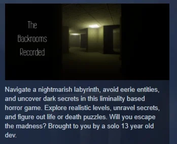 The Backrooms Recorded STEAM GIFT РОССИЯ