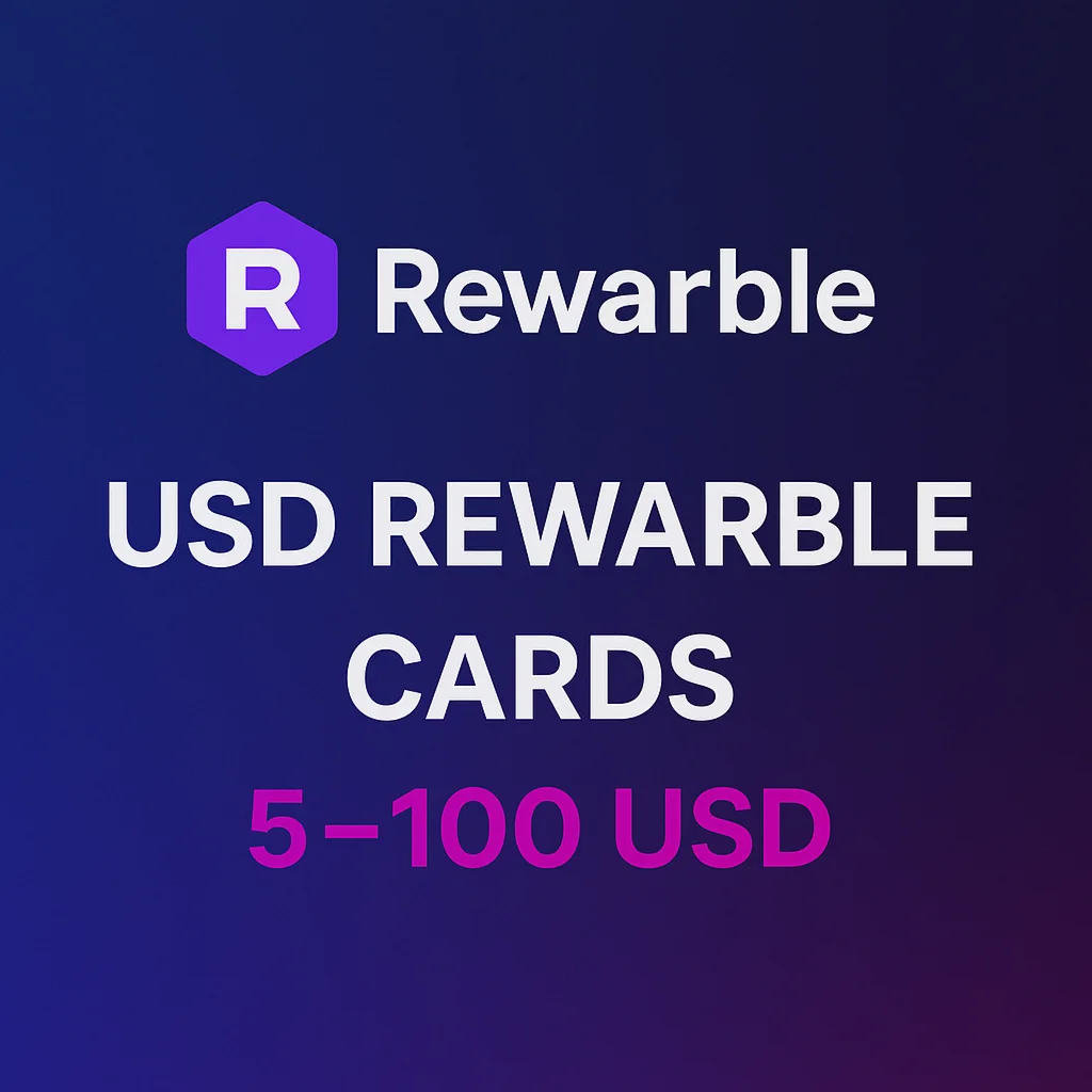US Card 5-500$ (Rewarble)
