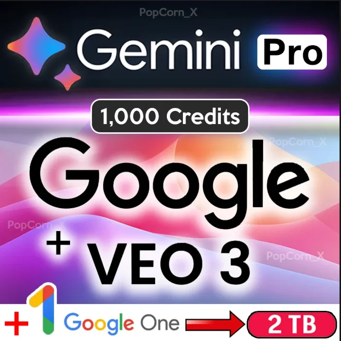 Google AI Gemini PRO--VEO3- 1000 credits✨
