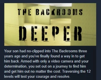 The Backrooms Deeper АВТОДОСТАВКА STEAM GIFT РОССИЯ