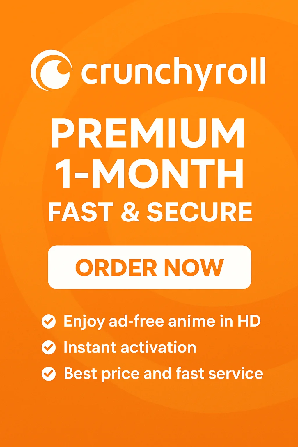 Crunchyroll Premium на месяц | Лучшая цена