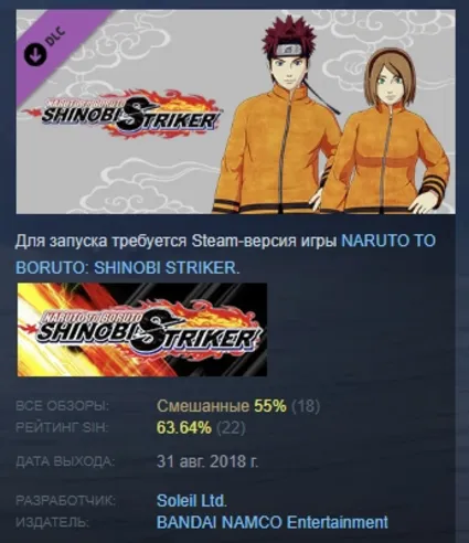 NTBSS: Seventh Hokage Costume (Gender-Neutral) АВТОДОСТАВКА STEAM РОССИЯ