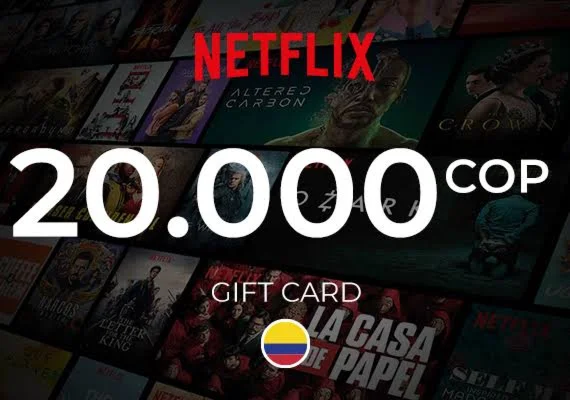ПОДАРОЧНАЯ КАРТА NETFLIX COLOMBIA 20000 COP
