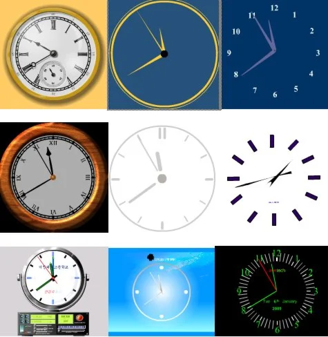 Коллекция flash часов для сайта 120 шт