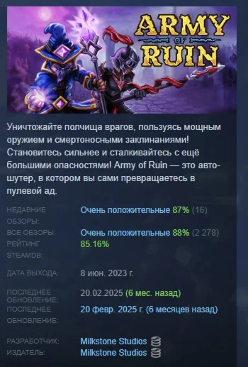 Army of Ruin STEAM KEY GLOBAL+РФ+СНГ СТИМ КЛЮЧ ЛИЦЕНЗИЯ