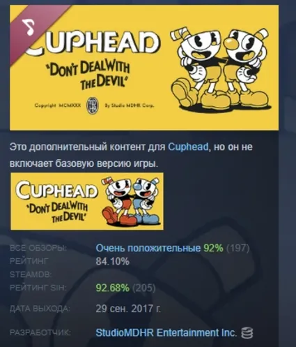 Cuphead - Official Soundtrack DLC АВТОДОСТАВКА STEAM РОССИЯ