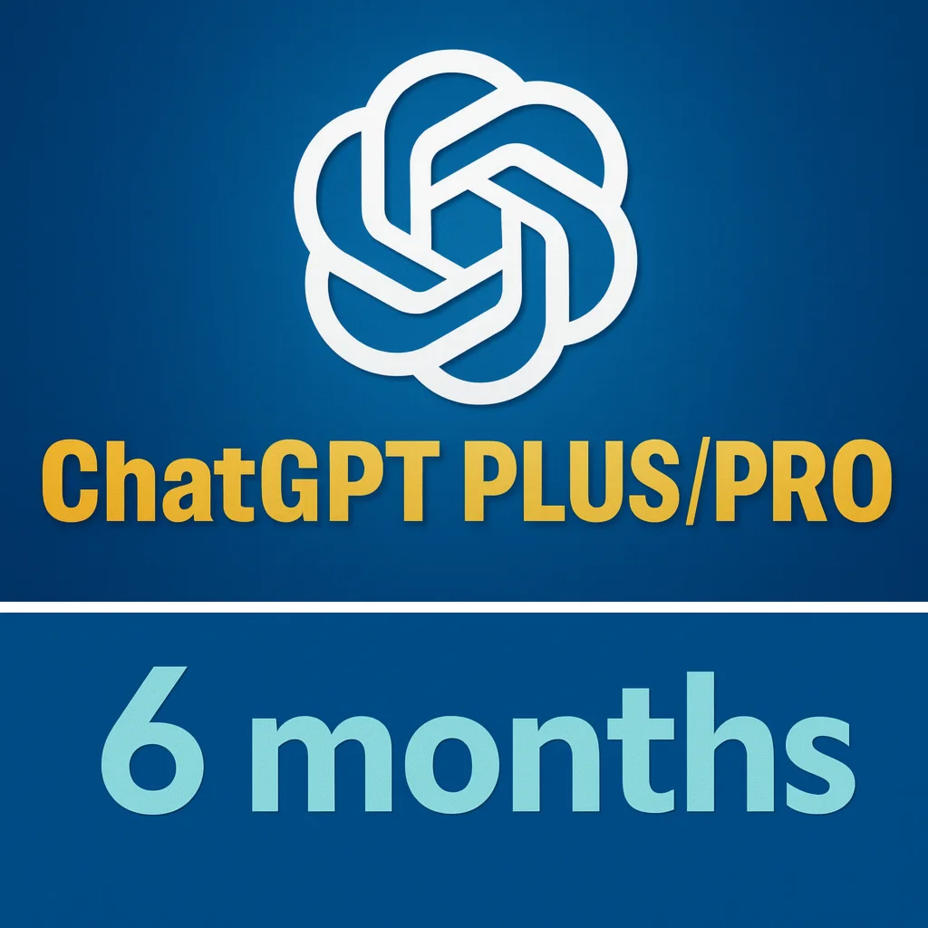 ChatGPT PLUS 6 месяц 75$ 5 × Sora × БЕЗ ВХОДА × БЕЗ ко