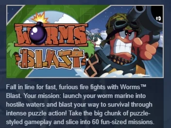 Worms Blast 💎 STEAM KEY REGION FREE GLOBAL