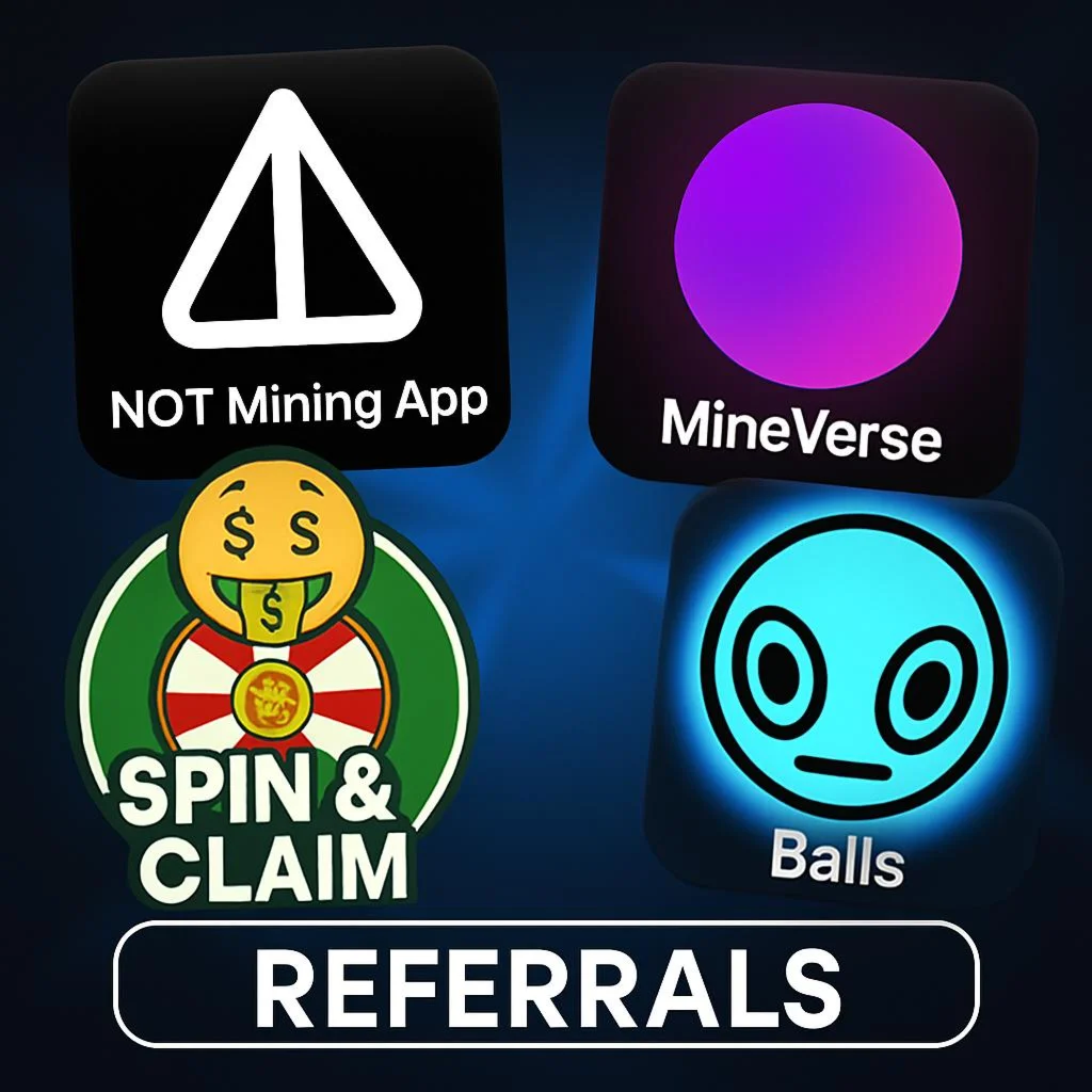 РЕФЕРАЛЫ | Mineverse/Balls/NOT/Spin&Claim