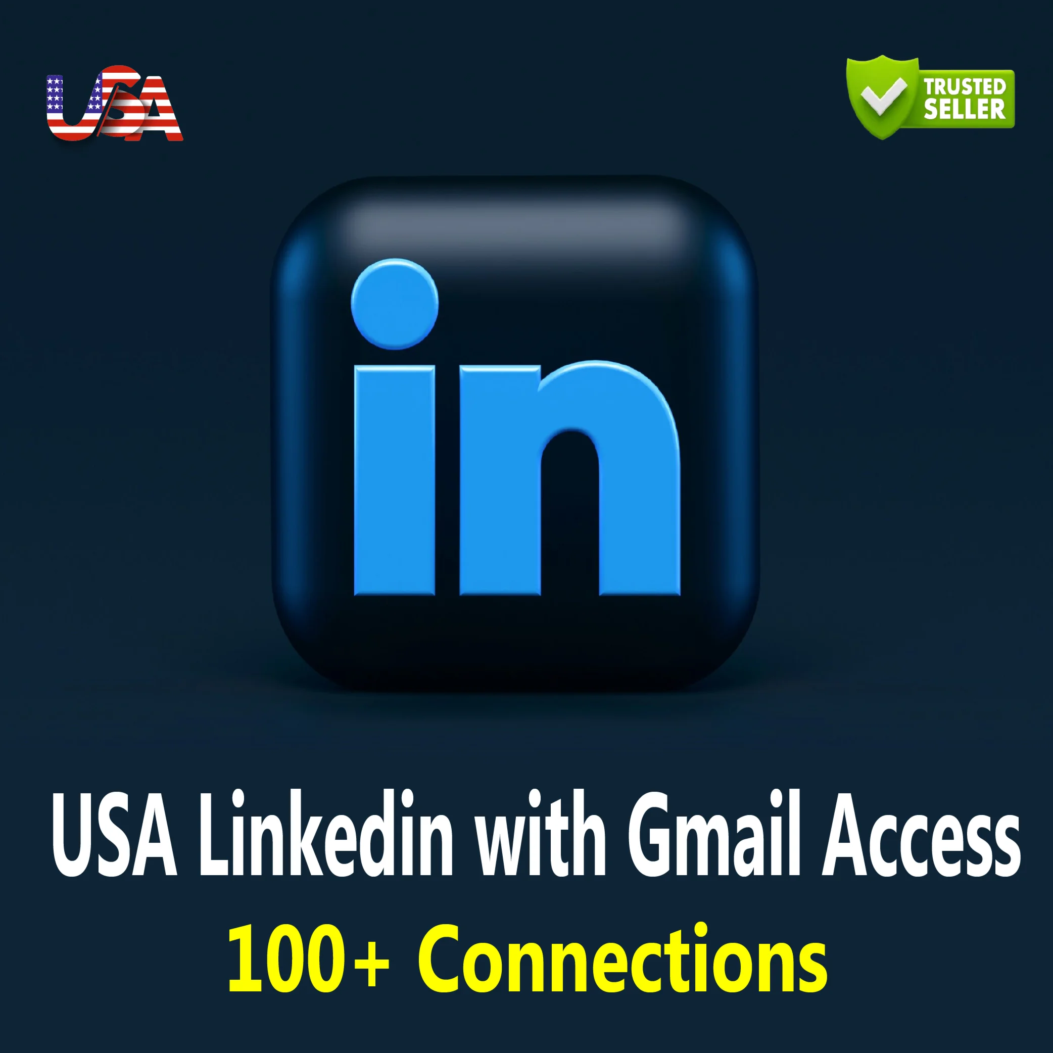 США LinkedIn | Более 100 контактов | Возраст: 6 месяцев