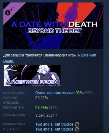 A Date with Death - Beyond the Bet DLC STEAM РОССИЯ