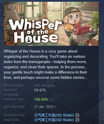 Whisper of the House АВТОДОСТАВКА STEAM РОССИЯ