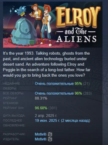 Elroy And The Aliens АВТОДОСТАВКА STEAM РОССИЯ