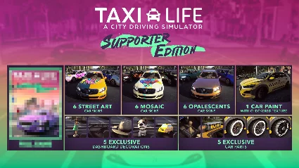 Taxi Life: A City Driving Simulator - Supporter Pack DL