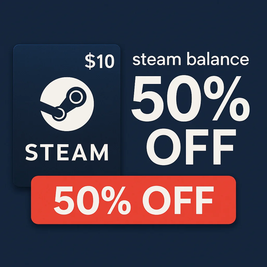 STEAM 10$ Подарочная Карта за 5$