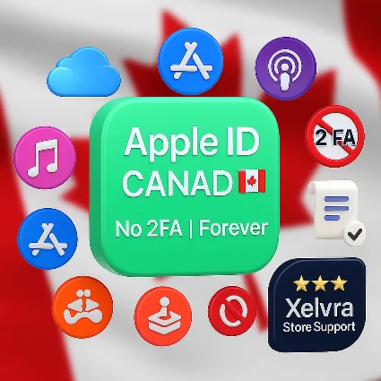 🇨🇦 Apple ID Канада Без 2FA Полный Доступ Мгновенно 🚀
