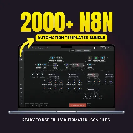 Шаблоны рабочих процессов n8n | 2000+ Json