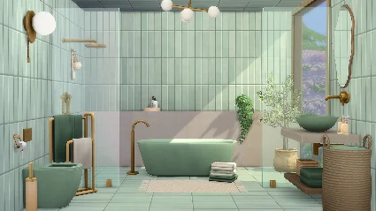 The Sims 4 - Sleek Bathroom Kit DLC EA App КЛЮЧ GLOBAL