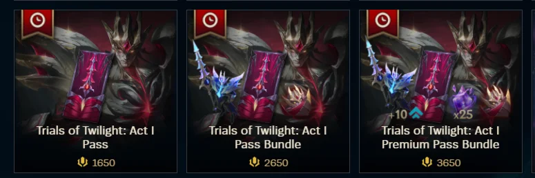 ✔️ Trials Twilight 1 Pass /1650 RP/ 2650 RP /3650 RP