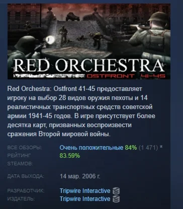 Red Orchestra: Ostfront 41-45 STEAM GIFT РОССИЯ