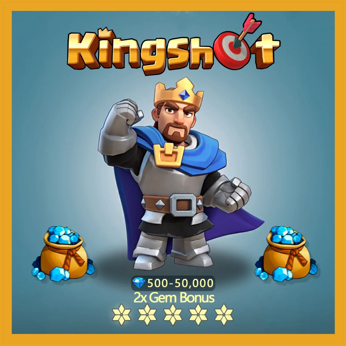 Kingshot Gems [500-50,000] 2X Первая покупка