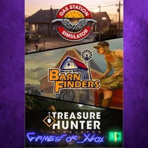 ️Gas Station Simulator + Barn Finders + Treasure  XBOX