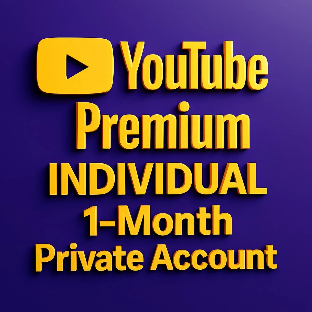 YouTube Premium 1 МЕСЯЦ  ЧАСТНЫЙ АККАУНТ 