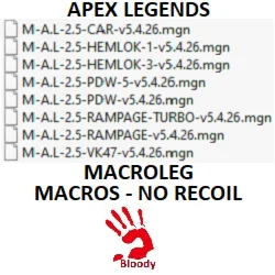 Apex Legends - Тяжелые патроны - Пак макросов - bloody
