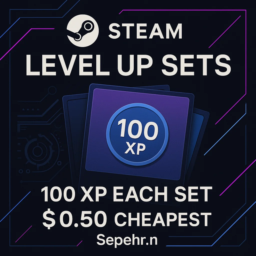 Повышение уровня Steam – 100 XP | Самый дешевый, быстры