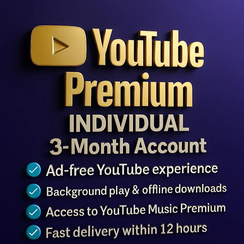 ЧАСТНЫЙ АККАУНТ YOUTUBE PREMIUM НА 3 МЕСЯЦА