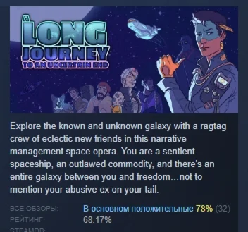 A Long Journey to an Uncertain End  STEAM GIFT РОССИЯ